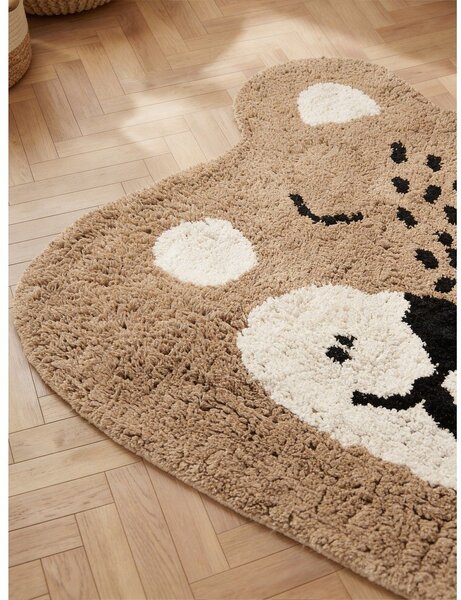 Covor pentru copii maro deschis lavabil/țesut manual din bumbac 93x120 cm Snuggle Bea – Hanse Home