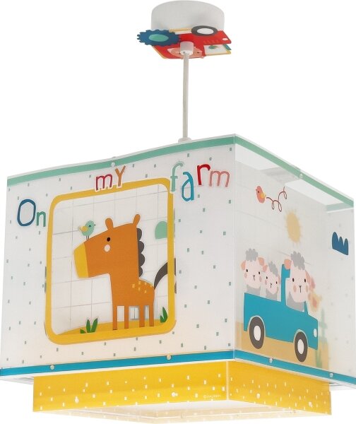 Lustră pentru copii MY FARM 1xE27/15W/230V Dalber 63402