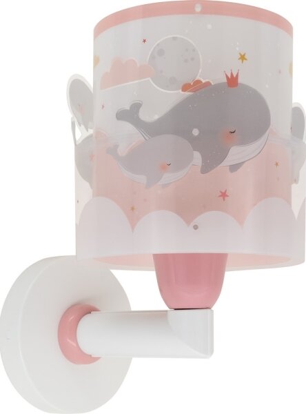 Aplică pentru copii WHALE DREAMS 1xE27/15W/230V roz Dalber 61179S