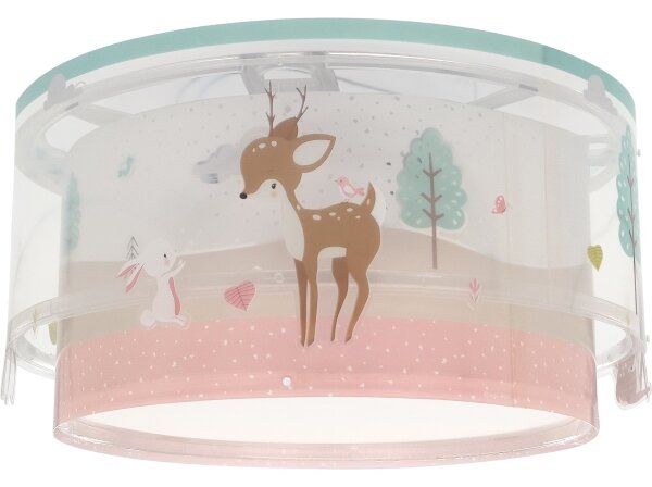 Plafonieră pentru copii LOVING DEER 2xE27/15W/230V Dalber 61276
