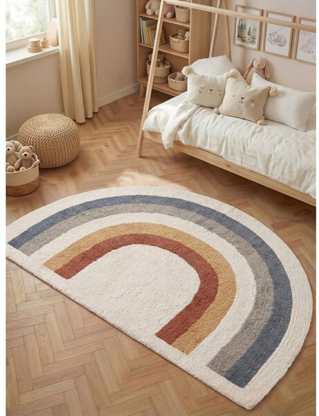 Covor pentru copii crem lavabil/țesut manual din bumbac 140x200 cm Snuggle Riva – Hanse Home