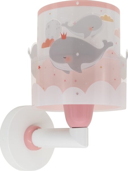 Aplică pentru copii WHALE DREAMS 1xE27/15W/230V roz Dalber 61179S