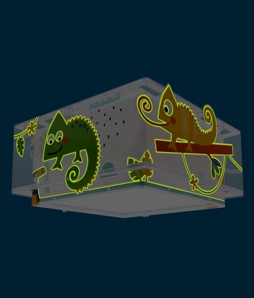 Plafonieră pentru copii HAPPY JUNGLE 2xE27/15W/230V Dalber 63316