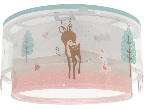 Plafonieră pentru copii LOVING DEER 2xE27/15W/230V Dalber 61276