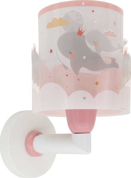 Aplică pentru copii WHALE DREAMS 1xE27/15W/230V roz Dalber 61179S