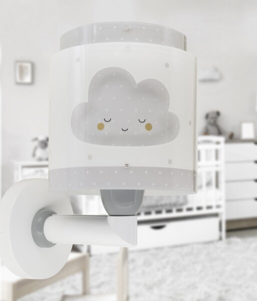 Aplică pentru copii BABY DREAMS 1xE27/15W/230V gri Dalber 76019E