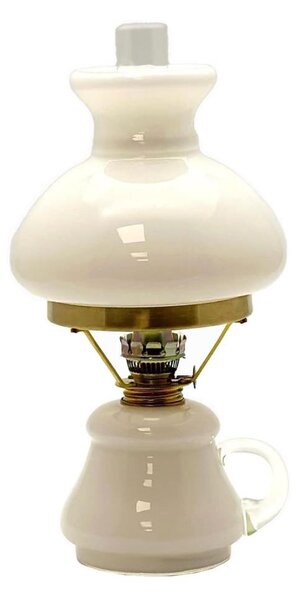 Lampă cu gaz lampant TEREZA 34 cm opal