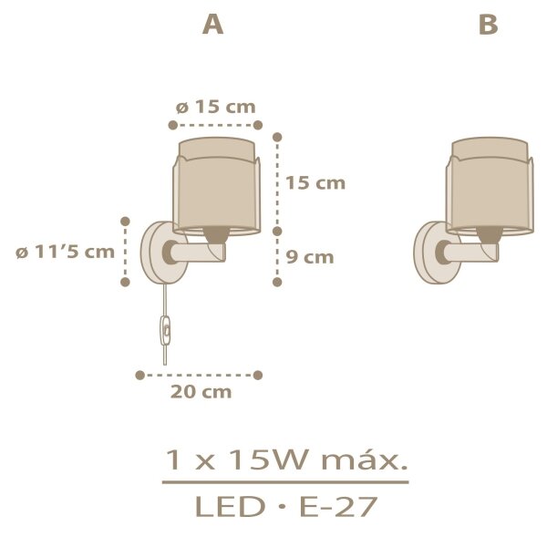Aplică pentru copii BABY CHICK 1xE27/15W/230V Dalber 76879