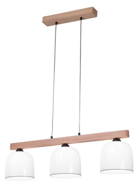 Lustră pe cablu NONNA 3xE27/60W/230V stejar/alb/gri Kolarz A1352.83.Gr