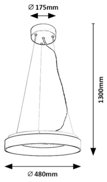 Rabalux 72001 - Candelabru LED reglabil CEILO LED/38W/230V negru + DO