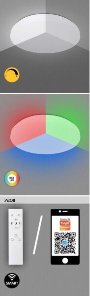 Rabalux 71035 - Plafonier LED RGB dimabil CERRIGEN LED/24W/230V
