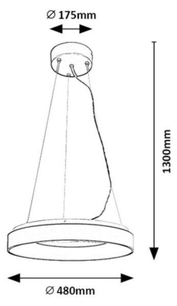 Rabalux 72002 - Candelabru LED reglabil CEILO LED/38W/230V alb + DO