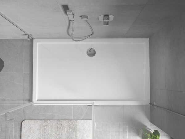 Mexen Flow brodzik dreptunghiular slim 160 x 100 cm, alb lucios - 46R101016