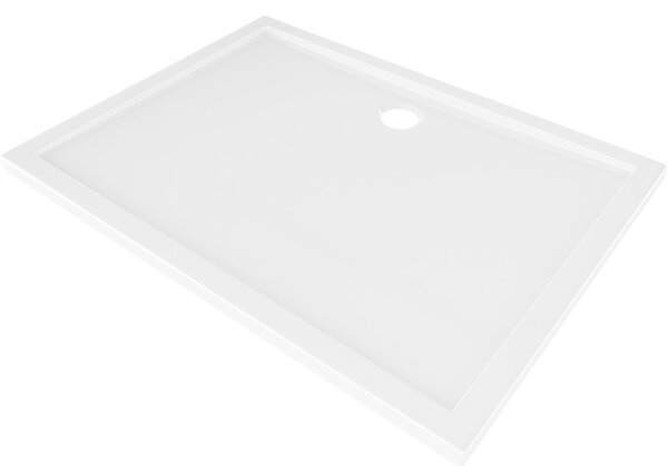Mexen Flow brod rectangular slim 95 x 70 cm, alb lucios - 46R107095