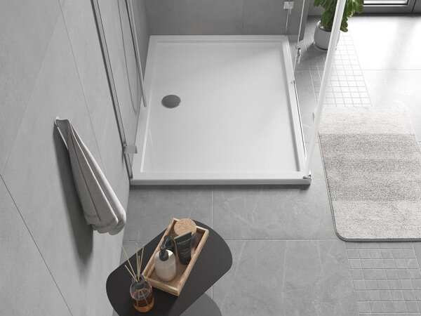 Mexen Flow brod rectangular slim 95 x 70 cm, alb lucios - 46R107095