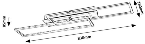 Rabalux 71012 - Plafonieră LED dimabilă DEMETRIUS LED/40W/230V 4000K