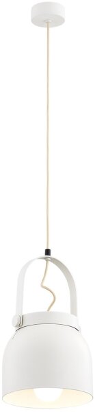 Lustră pe cablu LOGAN 1xE27/15W/230V d. 20 cm alb Argon 8280