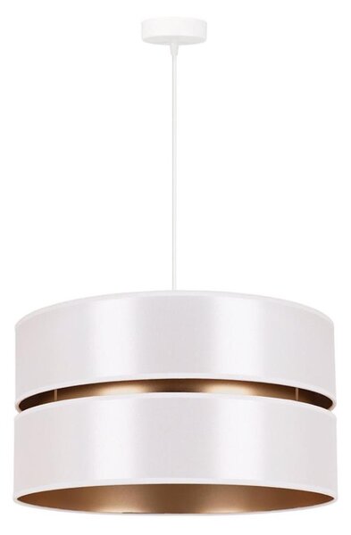 Lustră pe cablu Duolla DUO 1xE27/15W/230V d. 40 cm alb/auriu