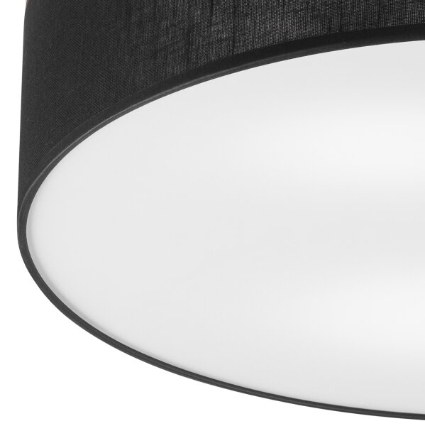 Plafonieră BELLADONNA 3xE27/15W/230V d. 50 cm negru/pin Brilagi