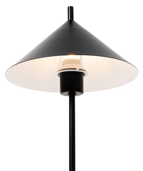 Lampă de masă de design neagră - Triangolo