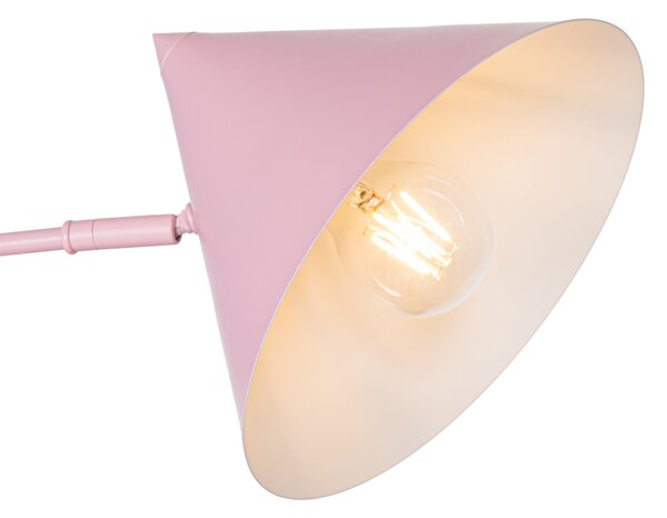 Lampa de perete de design roz reglabilă - Triangolo