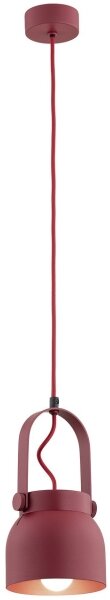 Lustră pe cablu LOGAN 1xE27/15W/230V d. 14 cm roșu Argon 8292