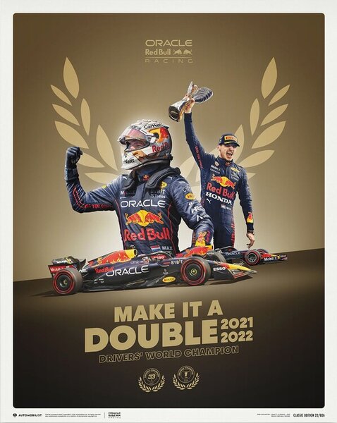 Max Verstappen - Make It A Double - 2022 F1® World Drivers' Champion Reproducere, (40 x 50 cm)