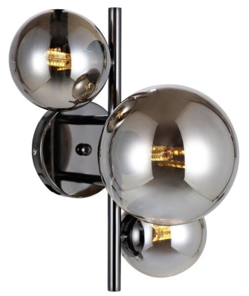 Aplică CANELLO 3xG9/5W/230V negru ITALUX WL-406007-3A-BCR