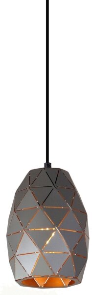 ITALUX MDM-3480/1 GR+GD - Lustră pe cablu HARLEY 1xE27/40W/230V antracit