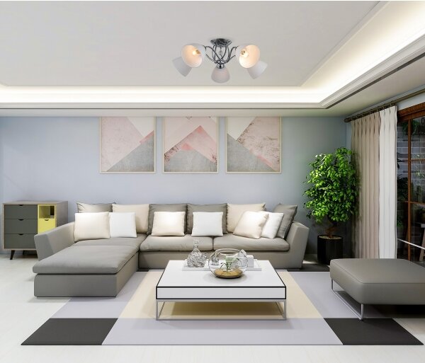 ITALUX PND-5643-3 - Lustră aplicată LUGANO 3xE27/40W/230V
