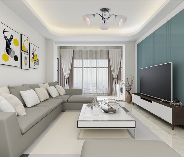 ITALUX PND-5643-5 - Lustră aplicată LUGANO 5xE27/40W/230V