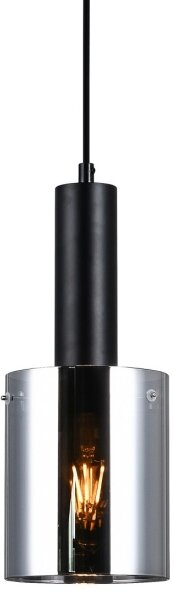 ITALUX PND-5581-1-BK+SG - Lustră pe cablu SARDO 1xE27/40W/230V negru