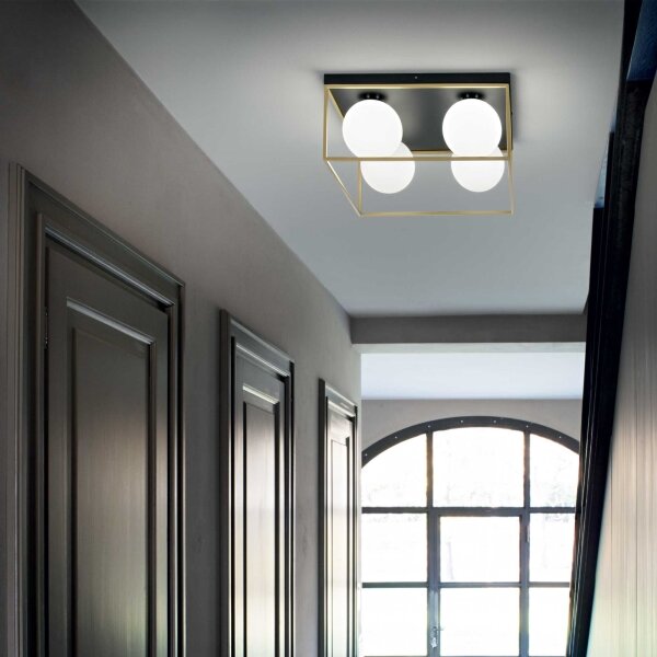 Plafonieră LINGOTTO 4xE14/40W/230V Ideal Lux
