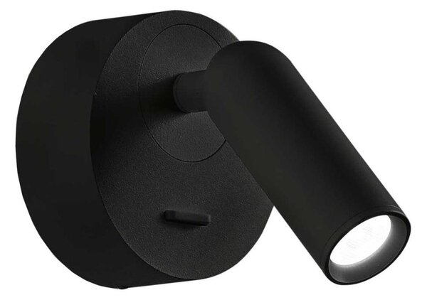 Spot LED de perete BEAN LED/3W/230V negru Ideal Lux