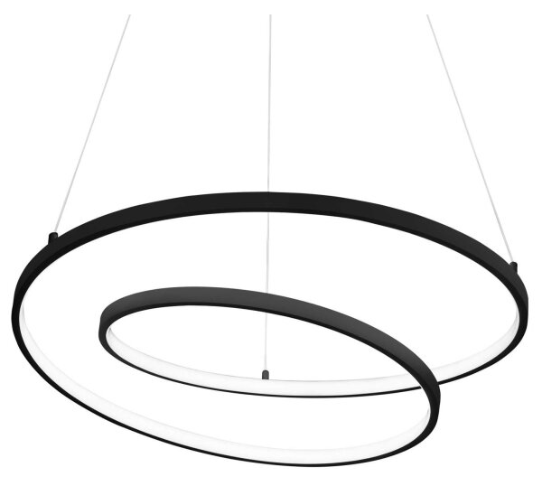 Lustră LED pe cablu OZ LED/55W/230V negru Ideal Lux
