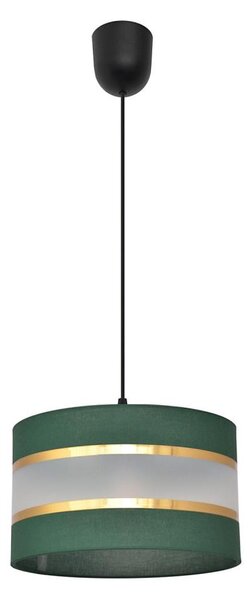 Lustră pe cablu HELEN 1xE27/15W/230V d. 25 cm verde/auriu