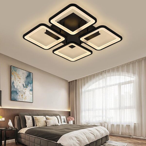 Lustră LED dimabilă aplicată LED/85W/230V 3000-6500K + telecomandă