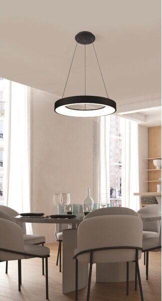 Lustră LED pe cablu SANTANA LED/30W/230V black Azzardo AZ4999