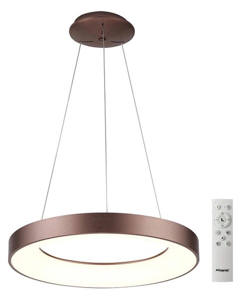 Azzardo AZ5007 - Lustră LED dimabilă pe cablu SANTANA LED/50W/230V maro + + telecomandă