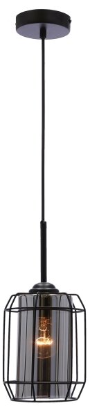 Lustră pe cablu JONERA 1xE27/40W/230V negru