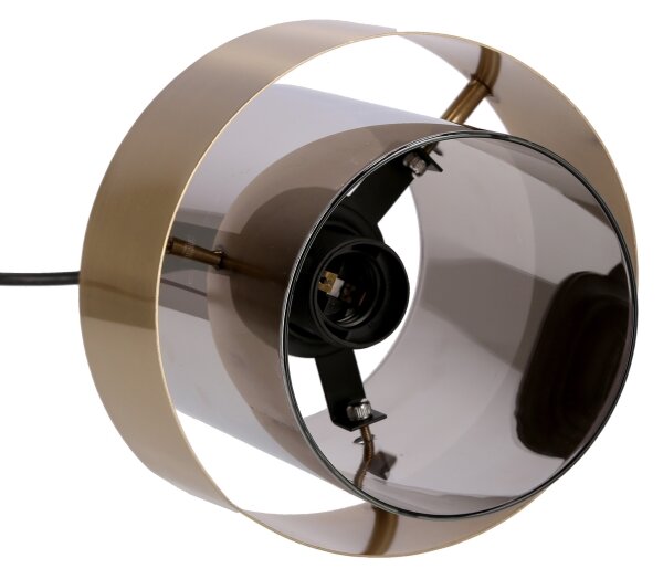 Lustră pe cablu SPIEGA 3xE27/60W/230V auriu/negru