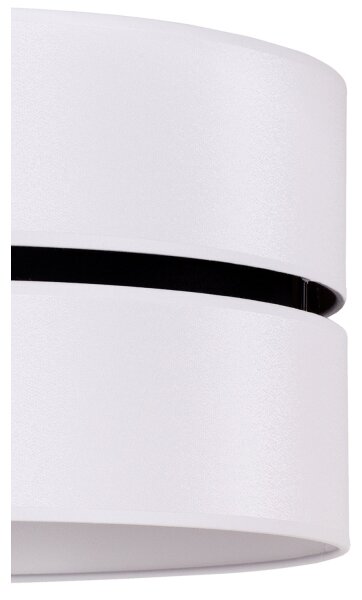 Lustră pe cablu Duolla DUO 1xE27/15W/230V d. 40 cm alb/negru