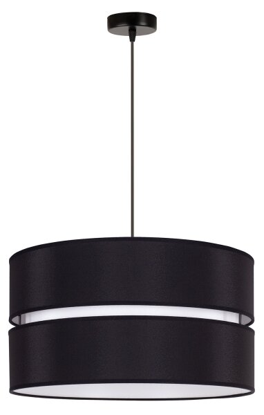 Lustră pe cablu Duolla DUO 1xE27/15W/230V d. 40 cm negru/alb