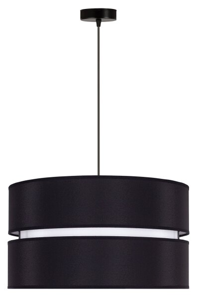 Lustră pe cablu Duolla DUO 1xE27/15W/230V d. 40 cm negru/alb