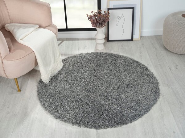 Covor My Shaggy rotund Ø 120 cm, gri