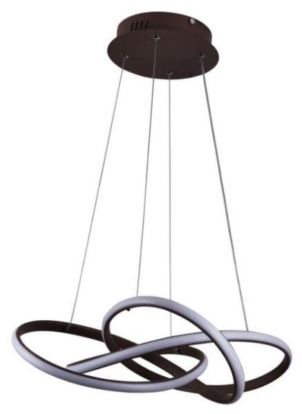 Lustră LED dimabilă pe cablu LED/65W/230V 3000-6500K maro + telecomandă