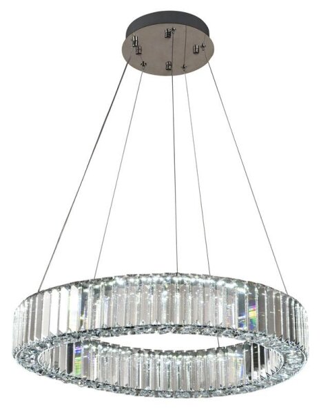 Lustră LED dimabilă pe cablu LED/40W/230V 3000-6500K crom + telecomandă