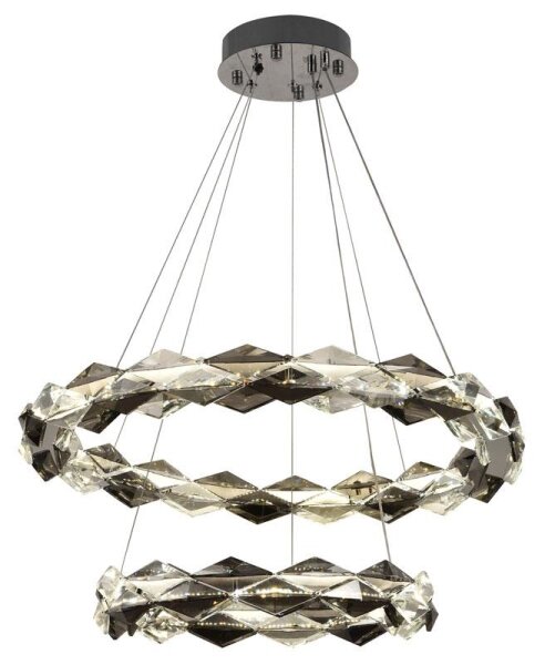 Lustră LED dimabilă pe cablu LED/65W/230V 3000-6500K crom + telecomandă
