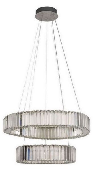 Lustră LED dimabilă pe cablu LED/65W/230V 3000-6500K crom + telecomandă