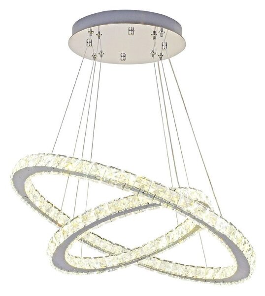Lustră LED dimabilă pe cablu LED/115W/230V 3000-6500K argintiu + telecomandă